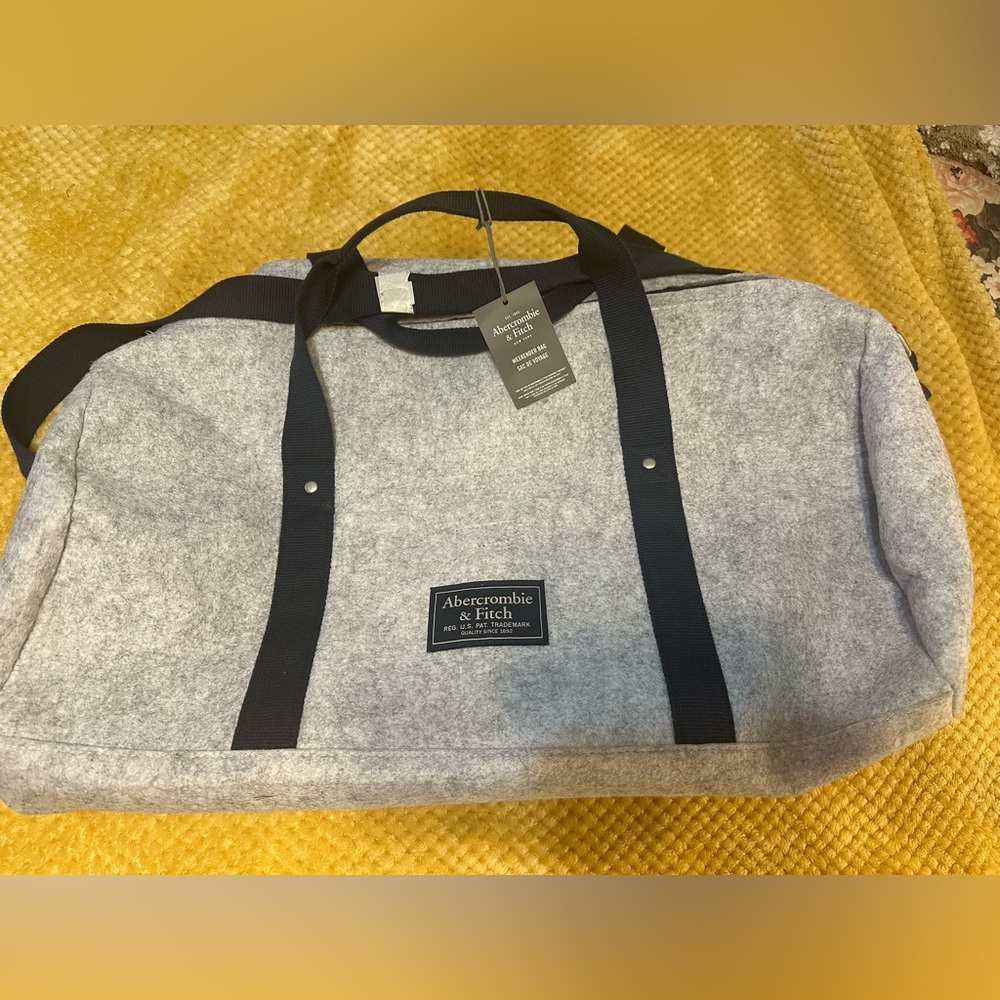 Abercrombie and Fitch Duffle Bag.  Felt NWT